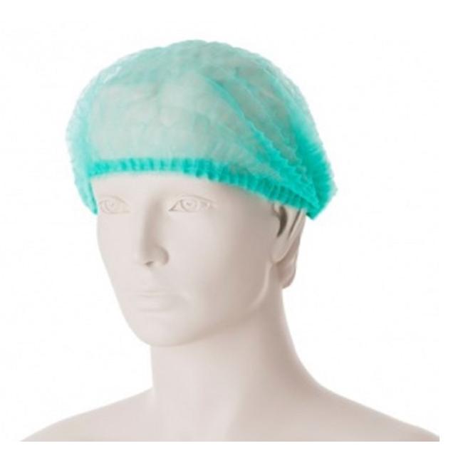 [HY124197] Protective disposable cap green (100 pcs)