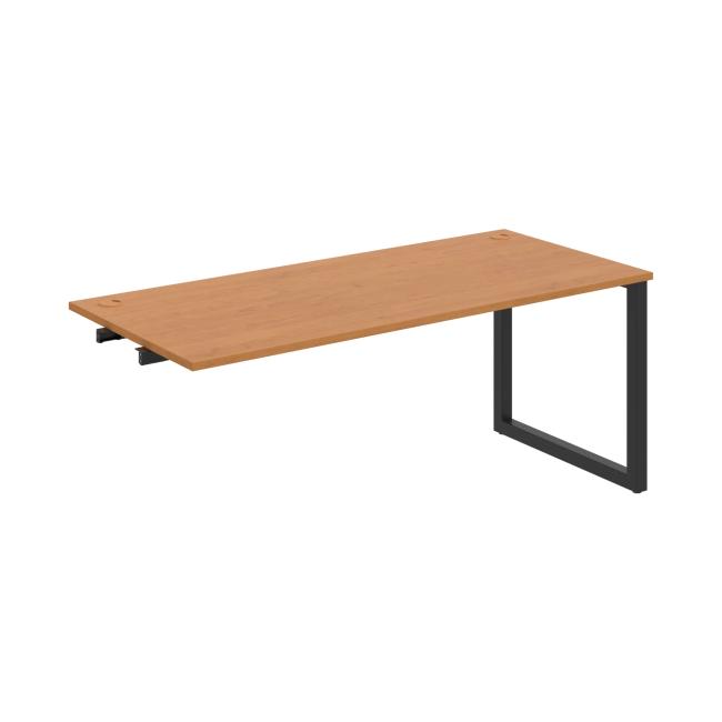 Work table UNI O, extendable. chain, 180x75.5x80 cm, alder/black