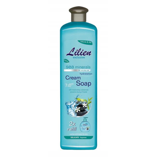 Cream liquid soap Lilien 1l Sea minerals