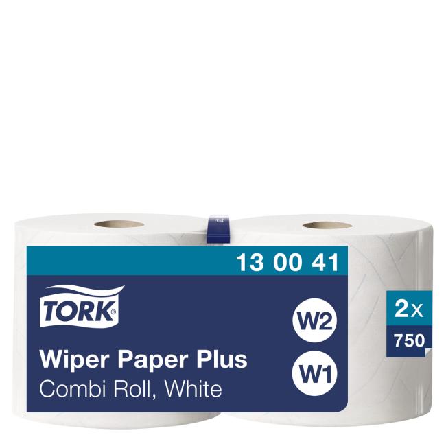 [HY130041] Paper towels in a 2-layer roll. TORK white W1/W2 (2 pcs.)