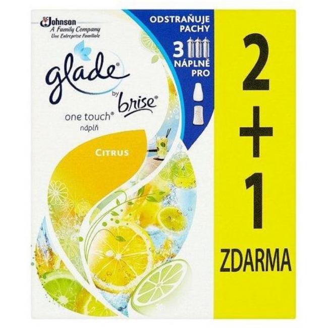 [HY136120] Glade Touch&Fresh NÁHRADNÁ NÁPLŇ (2+1 ks) 3x10 ml Citrón