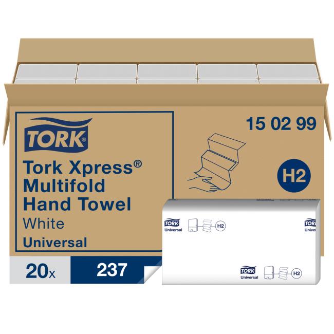 [HY150299] Paper towels folded ZZ 2-layer. TORK Xpress Multifold universal H2 (pack of 20)