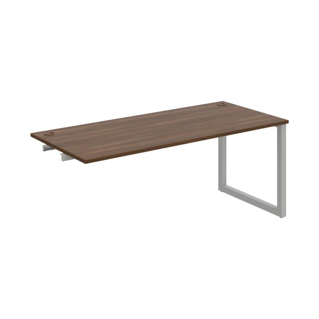 Work table UNI O, extendable. chain, 180x75.5x80 cm, walnut/grey