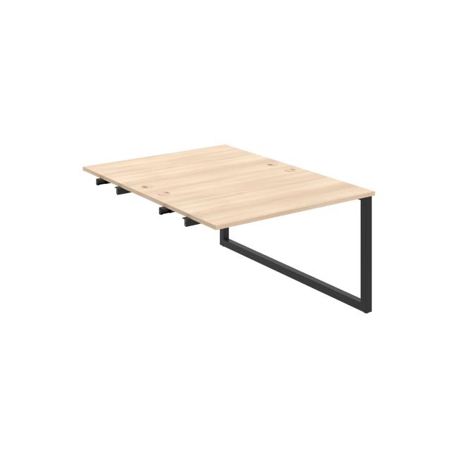 Work table UNI O, extendable. chain, 120x75.5x160 cm, agate/black