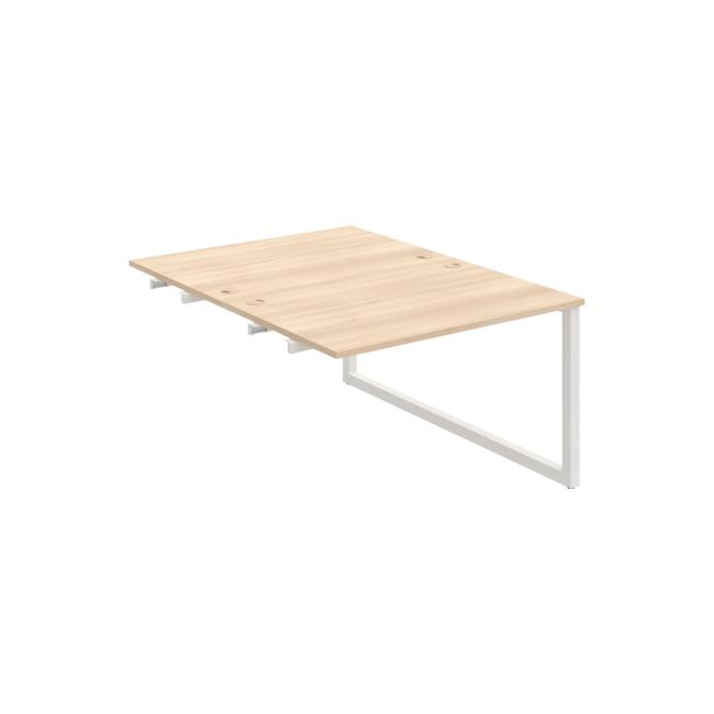 Work table UNI O, extendable. chain, 120x75.5x160 cm, agate/white