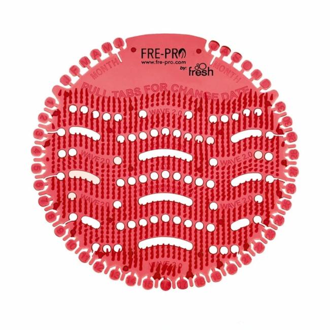 Urinal strainer Fre-Pro Wave 2 - Kiwi Grapefruit (red) 2 pcs