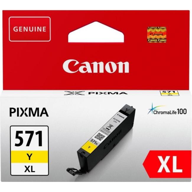 Atramentová kazeta Canon CLI-571Y pre MG 5750/5751/6850/6851/7750/7751 žltá (7 ml)