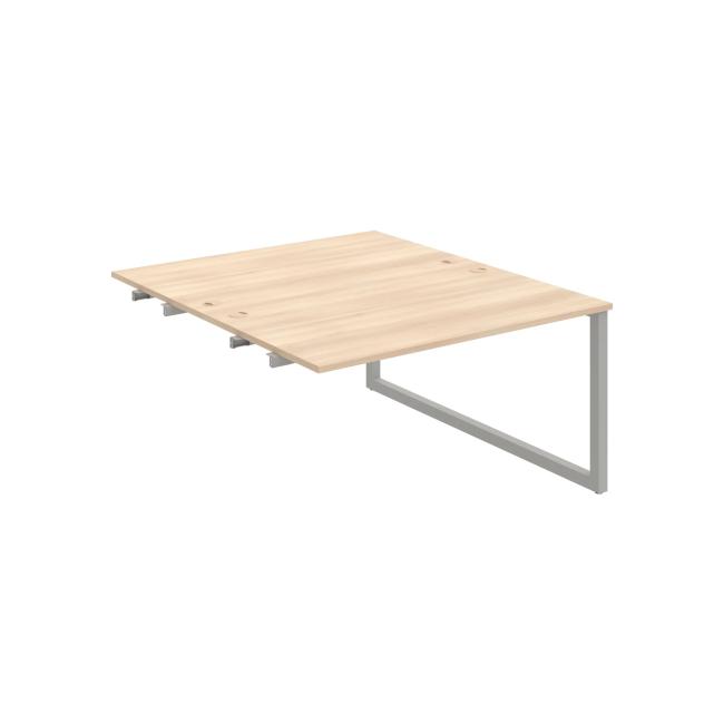 Work table UNI O, extendable. chain, 140x75.5x160 cm, agate/grey