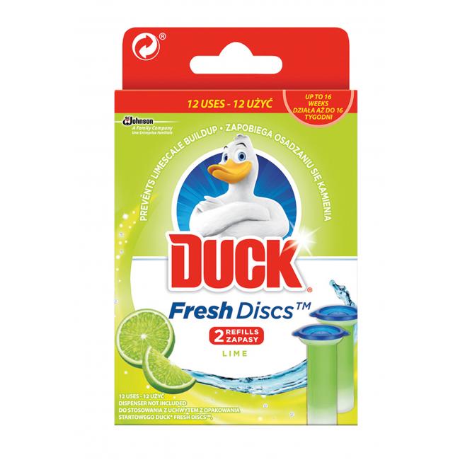 [HY177480] Náhradný toaletný gél DUCK Fresh Discs 2 x 36 ml Limetka