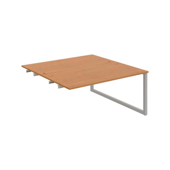 Work table UNI O, extendable. chain, 160x75.5x160 cm, alder/grey