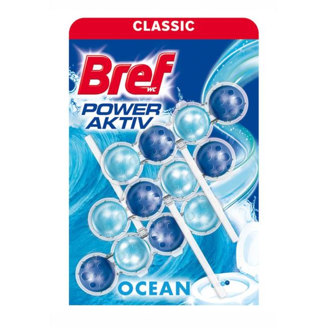 Bref Power Active WC hanging block solid 3 x 50 g Ocean