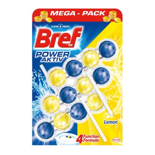 Bref Power Aktiv WC hanging block solid 3 x 50 g Lemon