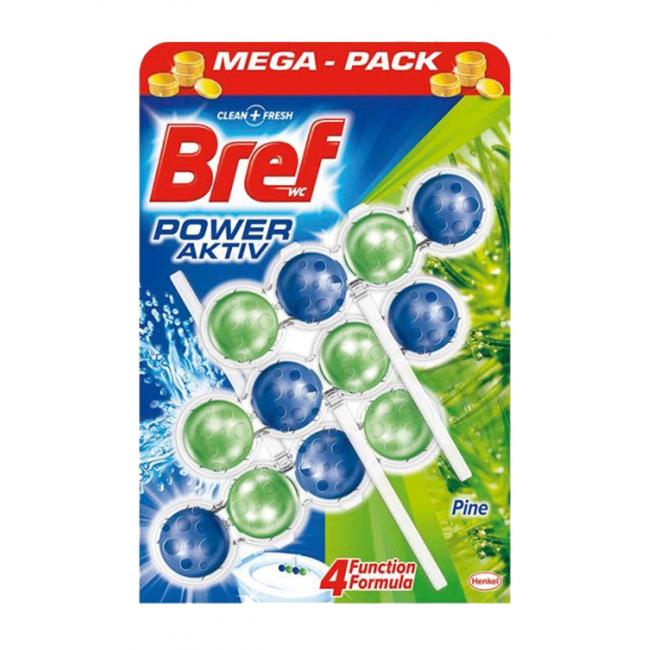 [HY179443] Bref Power Aktiv WC závesný blok masív 3 x 50 g Borovica