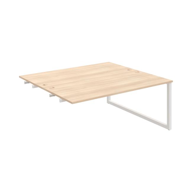 Work table UNI O, extendable. chain, 180x75.5x160 cm, agate/white
