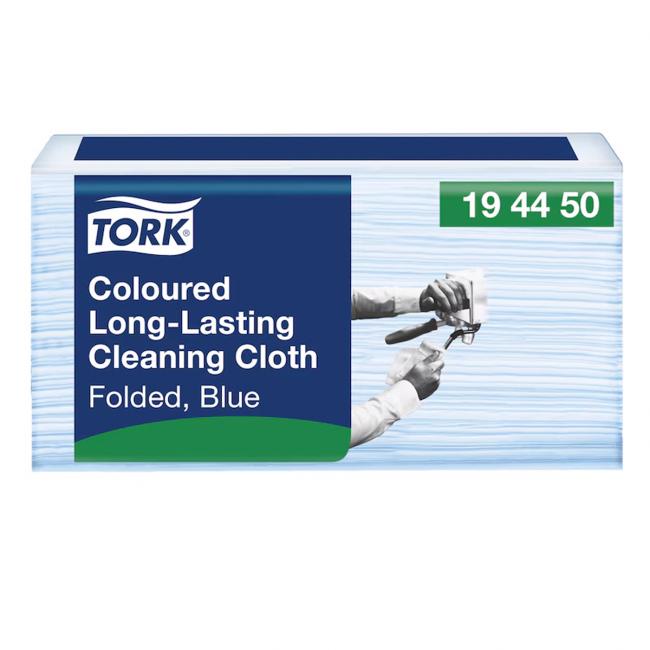 [HY194450] Čistiaca handrička 1-vrstvová. TORK Long-Lasting blue W8, 40 ks