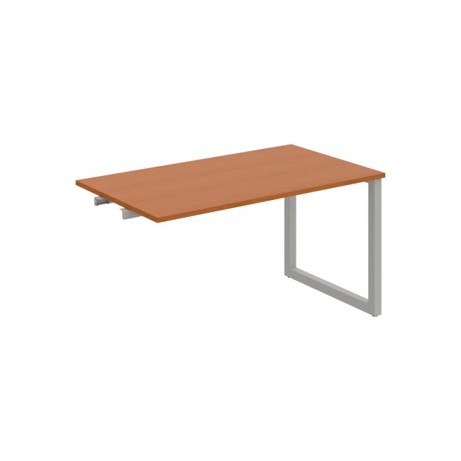 Conference table UNI O, late. chain, 140x75.5x80 cm, cherry/grey