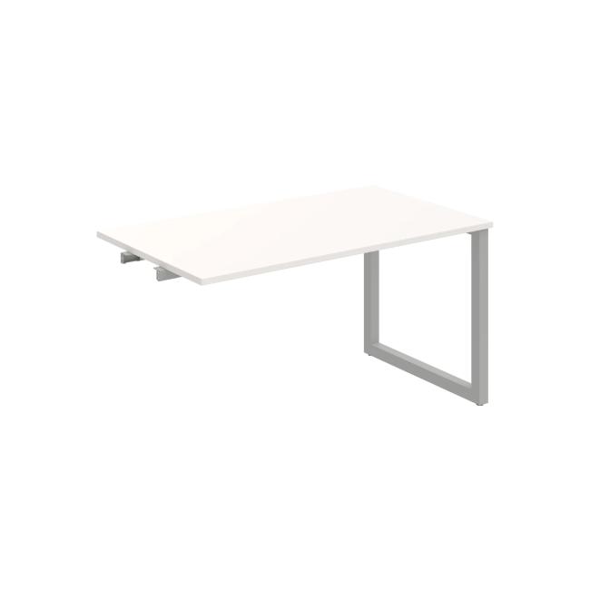 Conference table UNI O, late. chain, 140x75.5x80 cm, white/grey