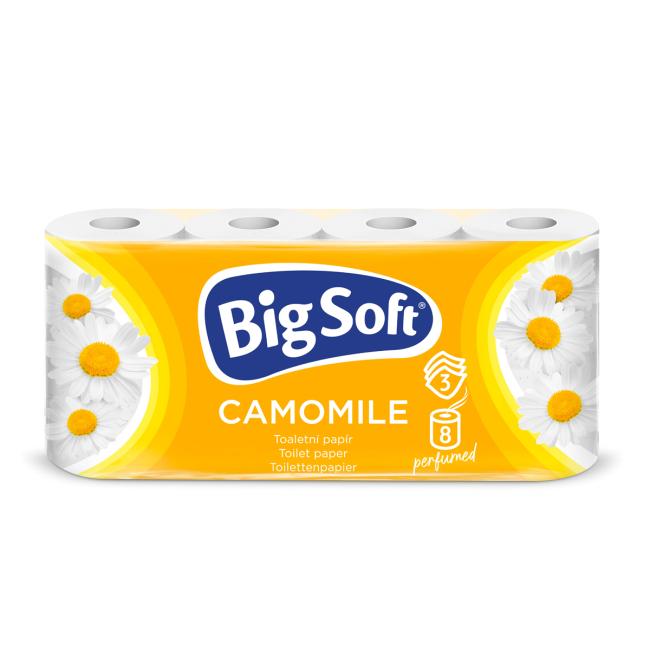 Toaletný papier 3-vrstvový Big Soft Camomile 8 ks, 16,5m