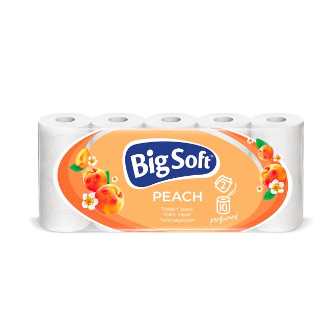 [HY232557] Toilet paper 2-layer Big Soft Peach 10 pcs, 22m