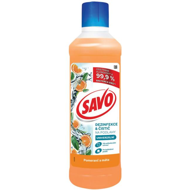 Savo disinfectant floor cleaner Orange and mint 1l