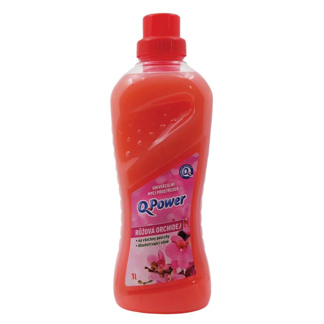 [HY255594] Q-Power UNI cleaner for floors and surfaces 1 l - Pink orchid