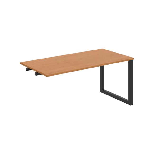 Conference table UNI O, late. chain, 160x75.5x80 cm, alder/black