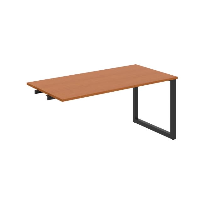 Conference table UNI O, late. chain, 160x75.5x80 cm, cherry/black