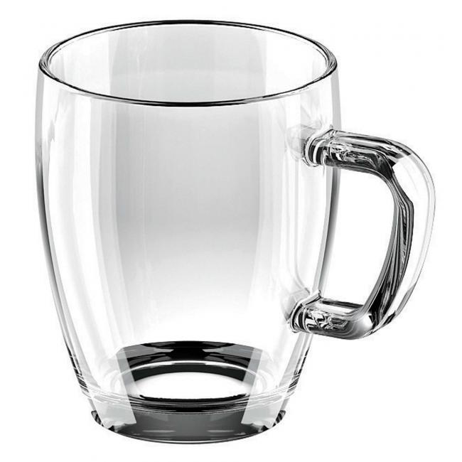 [HY306270] Glass mugs CREMA 400ml 6 pcs