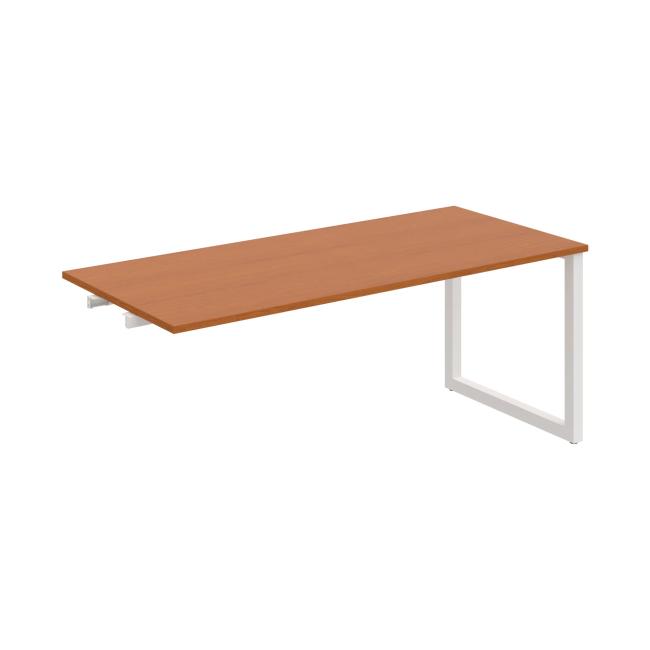 Conference table UNI O, late. chain, 180x75.5x80 cm, cherry/white