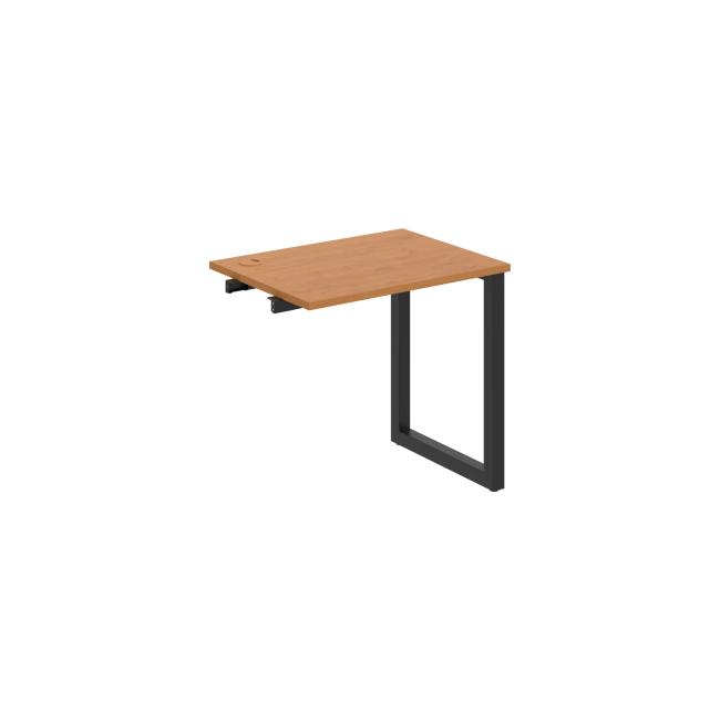 Work table UNI O, extendable. chain, 80x75.5x60 cm, alder/black