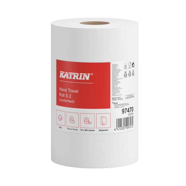 [HY338900] Paper towels in a roll 2-layer KATRIN roll 75 m