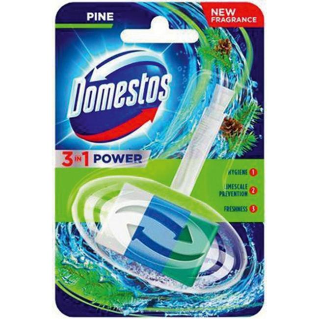 [HY349885] Domestos 3 in1 WC blok závesný tuhý Pine 35 g