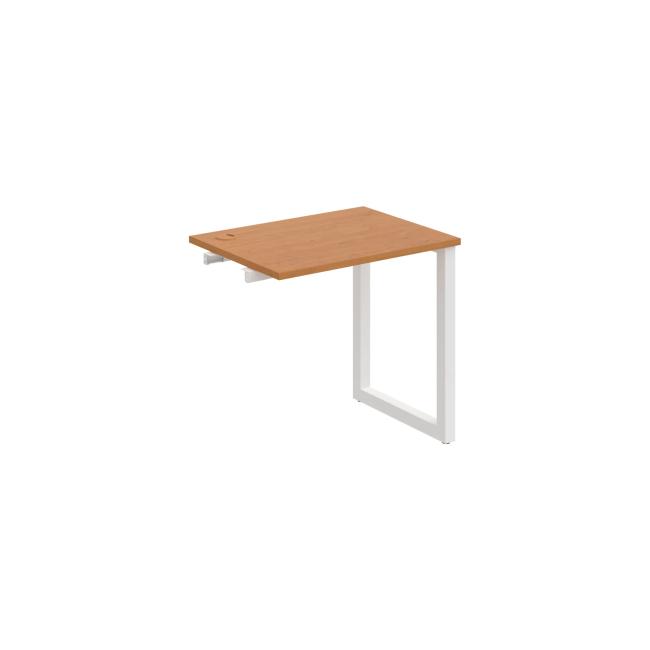 Work table UNI O, extendable. chain, 80x75.5x60 cm, alder/white