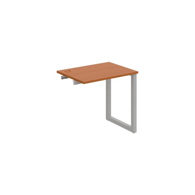 Work table UNI O, extendable. chain, 80x75.5x60 cm, cherry/grey