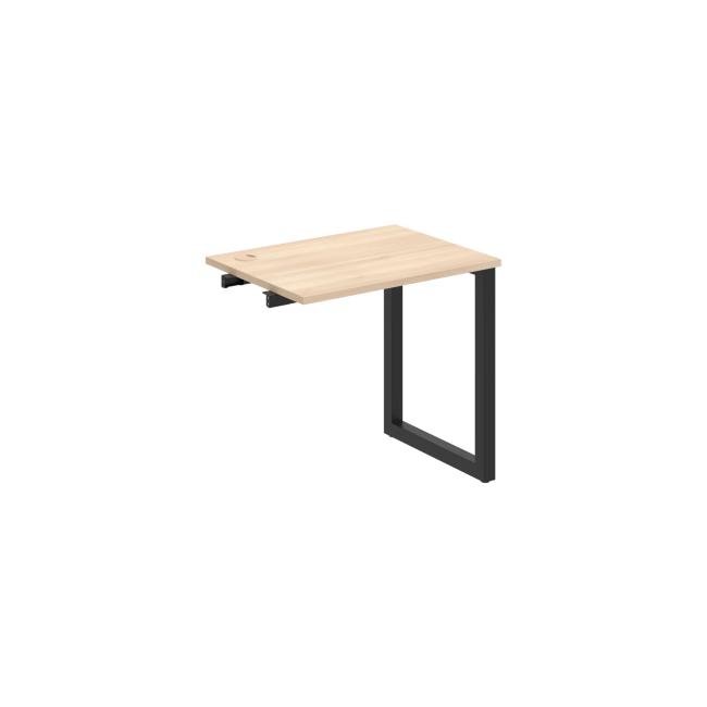 Work table UNI O, extendable. chain, 80x75.5x60 cm, agate/black