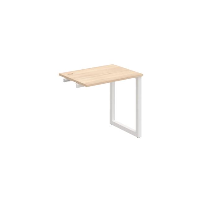 Work table UNI O, extendable. chain, 80x75.5x60 cm, agate/white