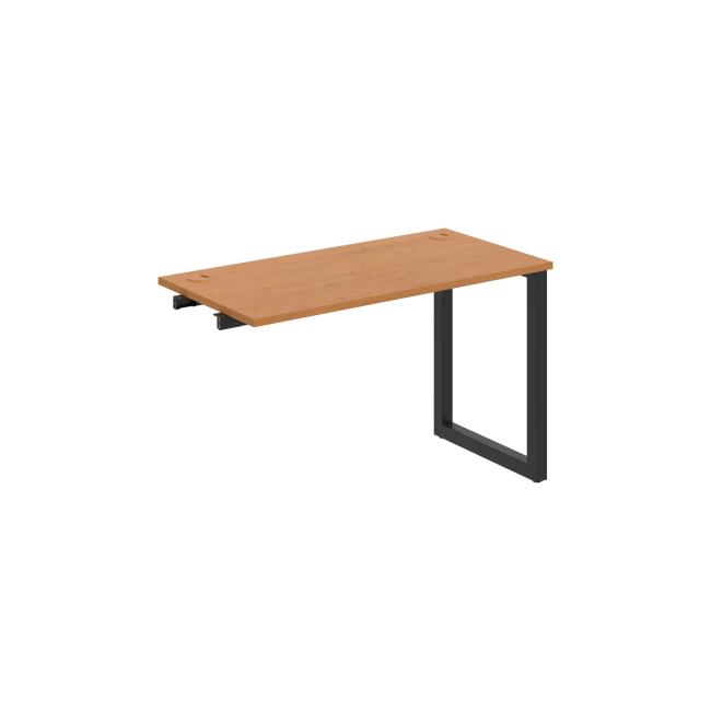 Work table UNI O, extendable. chain, 120x75.5x60 cm, alder/black