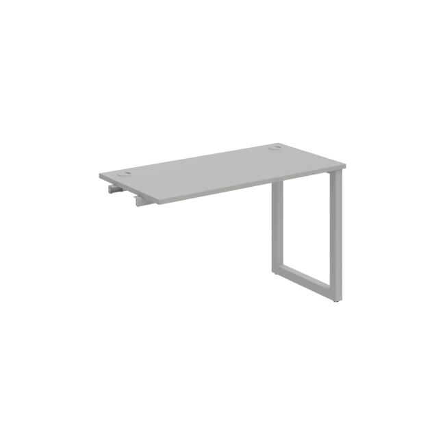 Work table UNI O, extendable. chain, 120x75.5x60 cm, gray/grey
