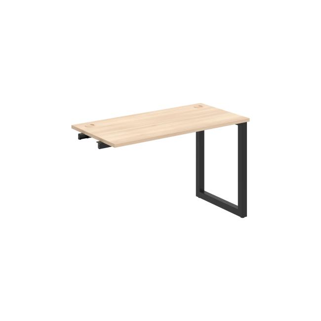 Work table UNI O, extendable. chain, 120x75.5x60 cm, agate/black