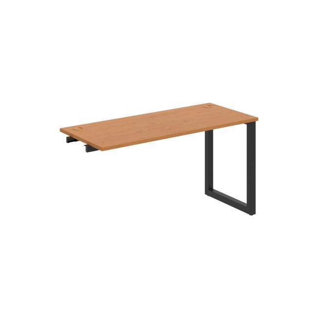 Work table UNI O, extendable. chain, 140x75.5x60 cm, alder/black