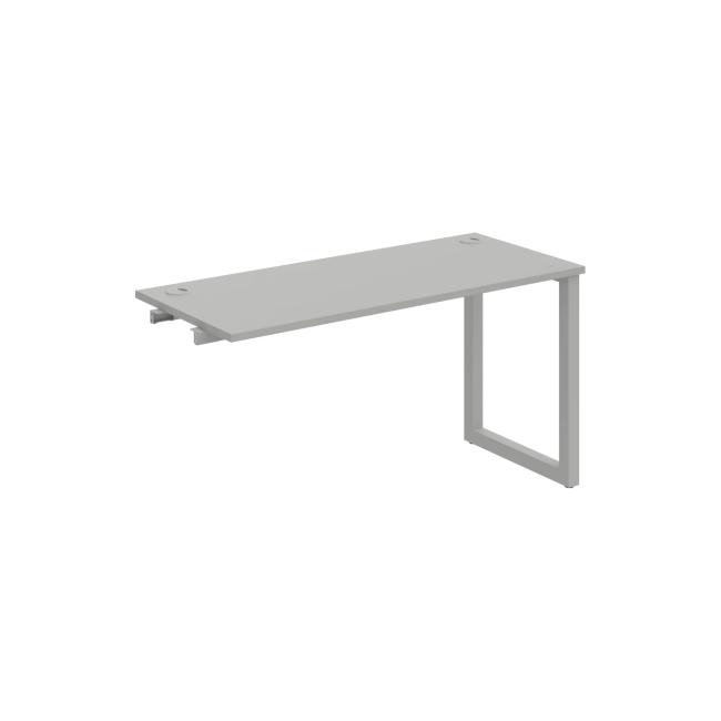 Work table UNI O, extendable. chain, 140x75.5x60 cm, gray/grey