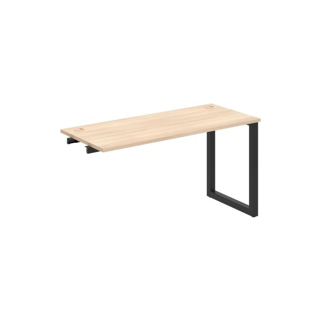 Work table UNI O, extendable. chain, 140x75.5x60 cm, agate/black