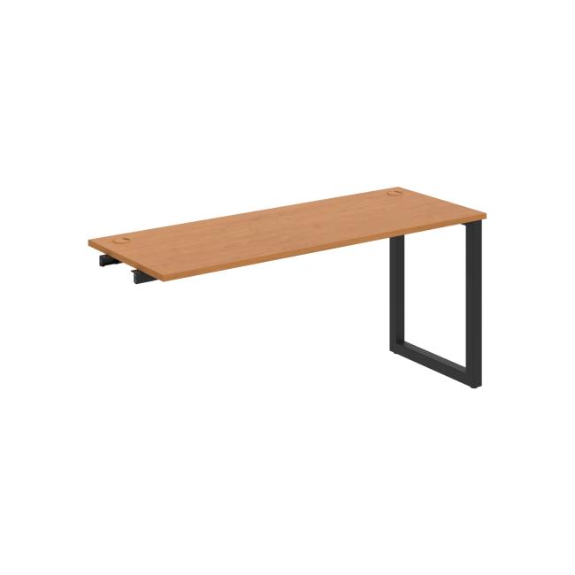 Work table UNI O, extendable. chain, 160x75.5x60 cm, alder/black