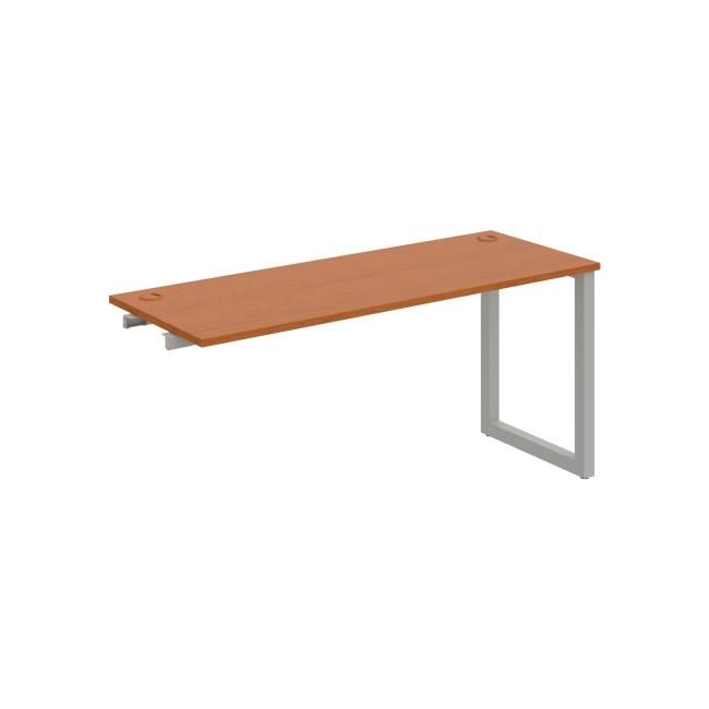 Work table UNI O, extendable. chain, 160x75.5x60 cm, cherry/grey