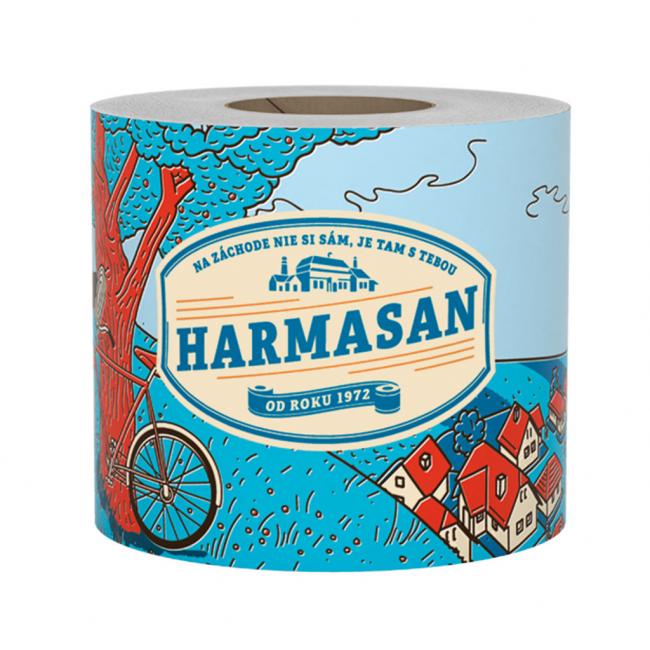 Toilet paper 1-ply HARMASAN color natural 50 m