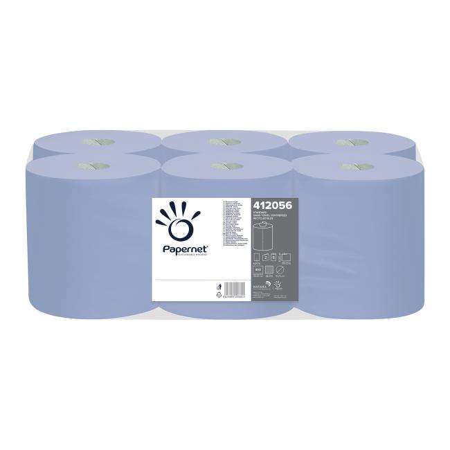 [HY412056] Paper towels in a roll Papernet blue with central unwinding, roll 135 m (6 pcs.)