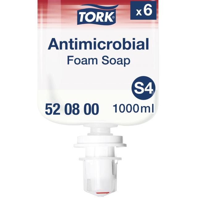 [HY520801] Penové mydlo TORK antimikrobiálne 1 l číre S4