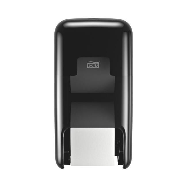 [HY558042] Dispenser for 2 rolls of Tork OptiServe tubeless toilet paper, black T7