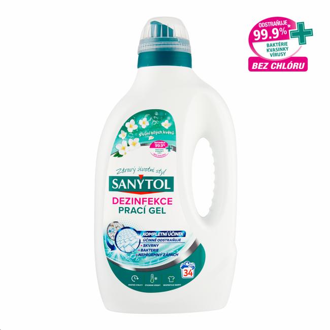 [HY638123] Sanytol prací gél dezinfekčný kvetinová sviežosť, 1,7l, 34 PD