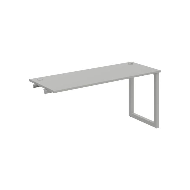 Work table UNI O, extendable. chain, 160x75.5x60 cm, gray/grey